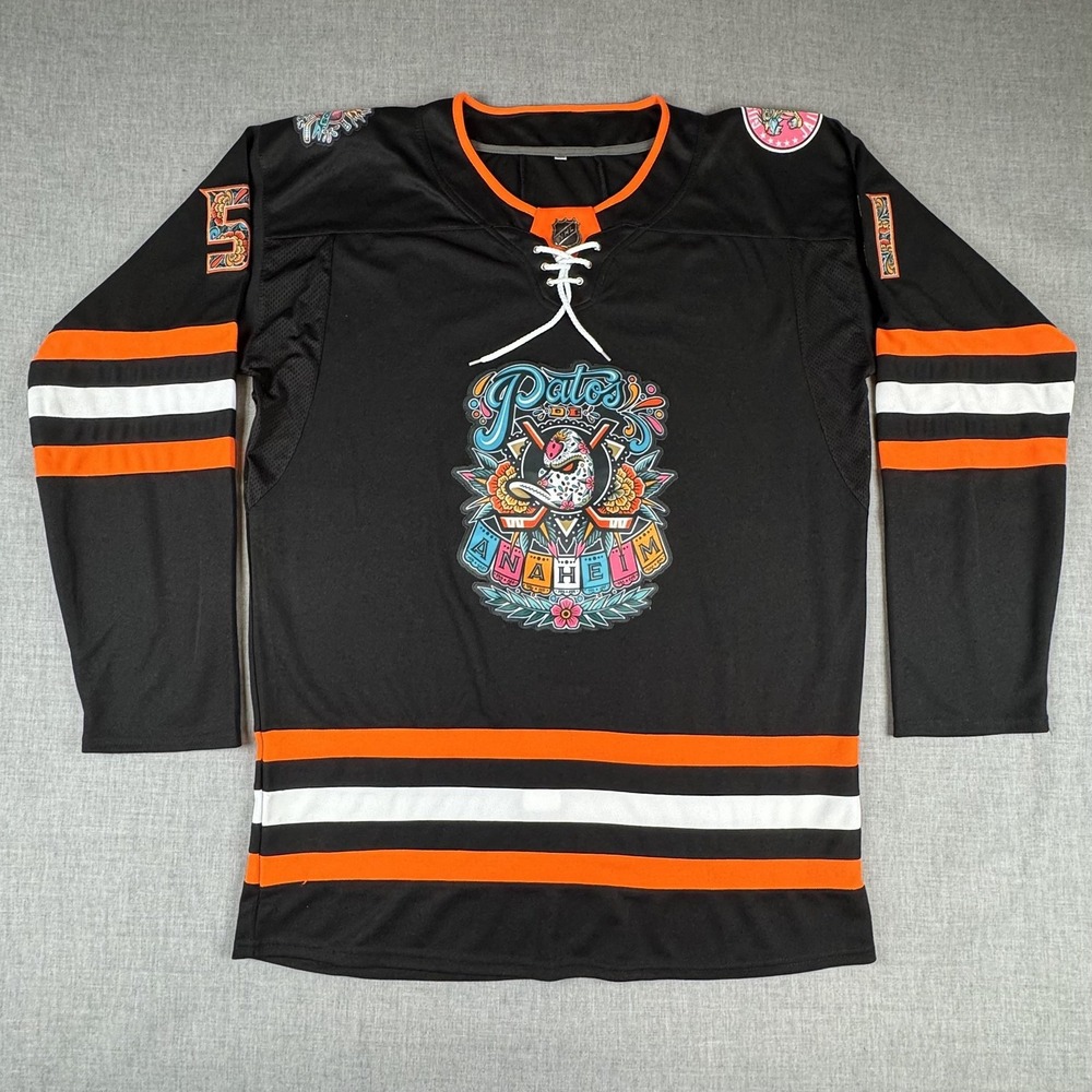Anaheim Ducks Jersey Mens 3XL Dia de Los Muertos Zellweger 51 Patos De Anaheim
